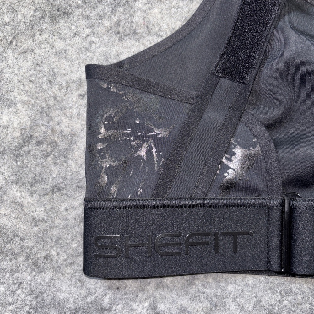 2 SHEFIT FLEX 1Luxe Sports Bra Pink Black Supportive Fitness Activewear Medium - Picture 3 of 9